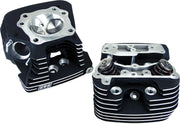 S&S Cycle 89 cc Super Stock® Cylinder Heads Cylinder Head Kit Powder-Coated Wrinkle Black Aluminium Pair #106-3240