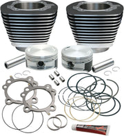 S&S Cycle Replacement Cylinder & Piston for S&S 106" Stroker Kit Cylinder and Piston Kit Powder-Coated Wrinkle Black #910-0203