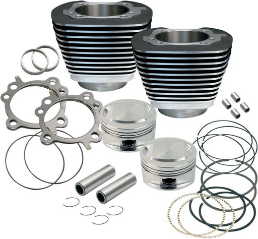 S&S Cycle Big Bore Cylinder Kit Black Aluminium