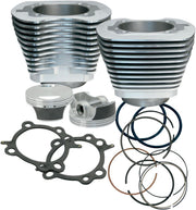 S&S Cycle Big Bore Cylinder Kit Silver Aluminium #910-0201