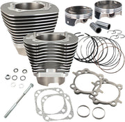 S&S Cycle Big Bore Cylinder Kit Grey Aluminium #910-0474