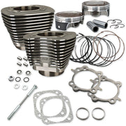 S&S Cycle Big Bore Cylinder Kit Black Aluminium #910-0338