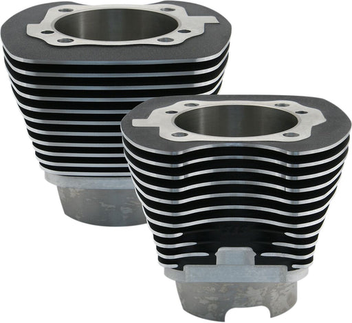 S&S Cycle 4-1/8" Bore Cylinder Cylinder Kit Black Powder-Coated Aluminium Pair