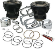 S&S Cycle Stock Bore 80" Cylinder and Standard Compression Piston Kit Cylinder and Piston Kit Powder-Coated Replacement Cast Iron #91-9024