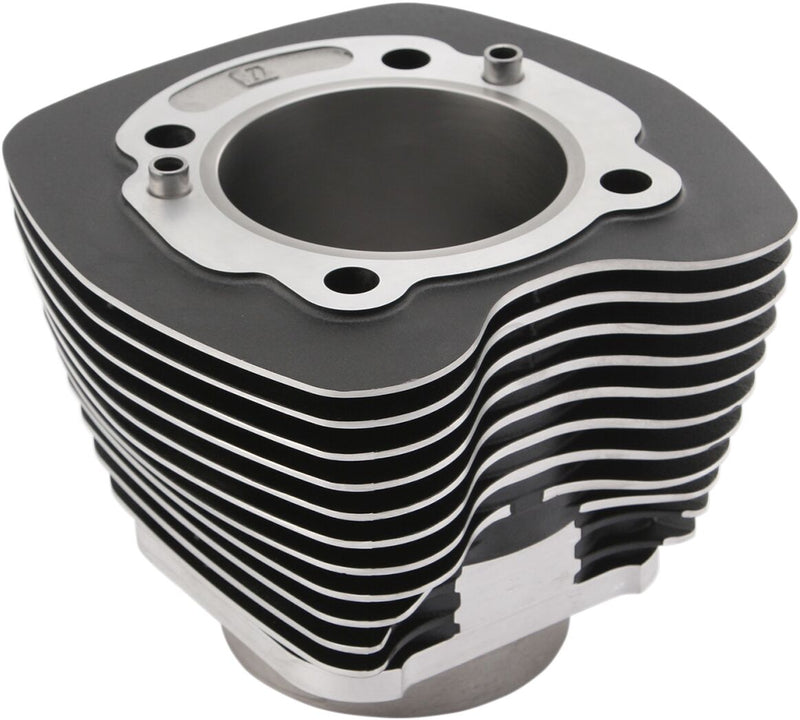 Drag Specialties Replacement Cylinder Black Highlighted Fins Aluminium Cast #88187