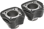 Drag Specialties Black Replacement Cylinders (4.25 in. Bore; 124/128 cu. in.) for Various Various Harley-Davidson Motorcycles (See Fitment List)