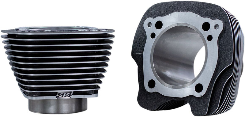 S&S Cycle Black Granite M-Eight Cylinders w/Highlighted Fins for Various Various Harley-Davidson Motorcycles (See Fitment List) #910-0739