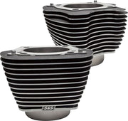S&S Cycle Cylinder Set for 2017-2025 Harley-Davidson Black Highlighted Fins Unhoned #910-0682A