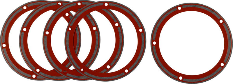 James Gasket Derby/Inspection Cover Gasket Kit Primary Derby Cover Paper Silicone 5 Pack