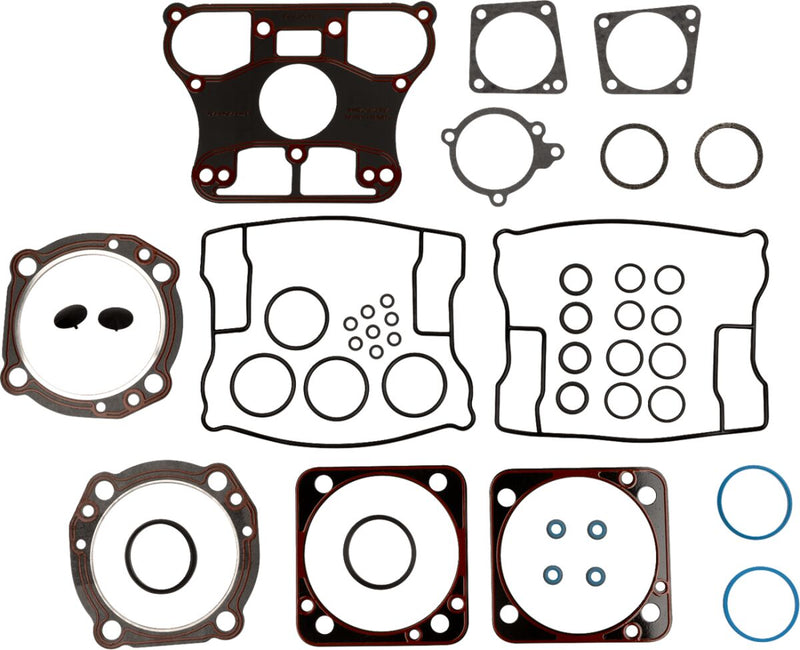 James Top-End Gasket Kit Evo Big Twin: 92-99 Evo 4 Inches Big Bore Models With S&S - Landmark Billet Rocker Covers
