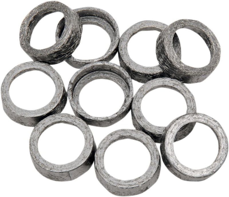 Drag Specialties Exhaust Gaskets - 10 Pack, Exhaust Interconnect for Harley-Davidson Softail & Sportster 2000-2015