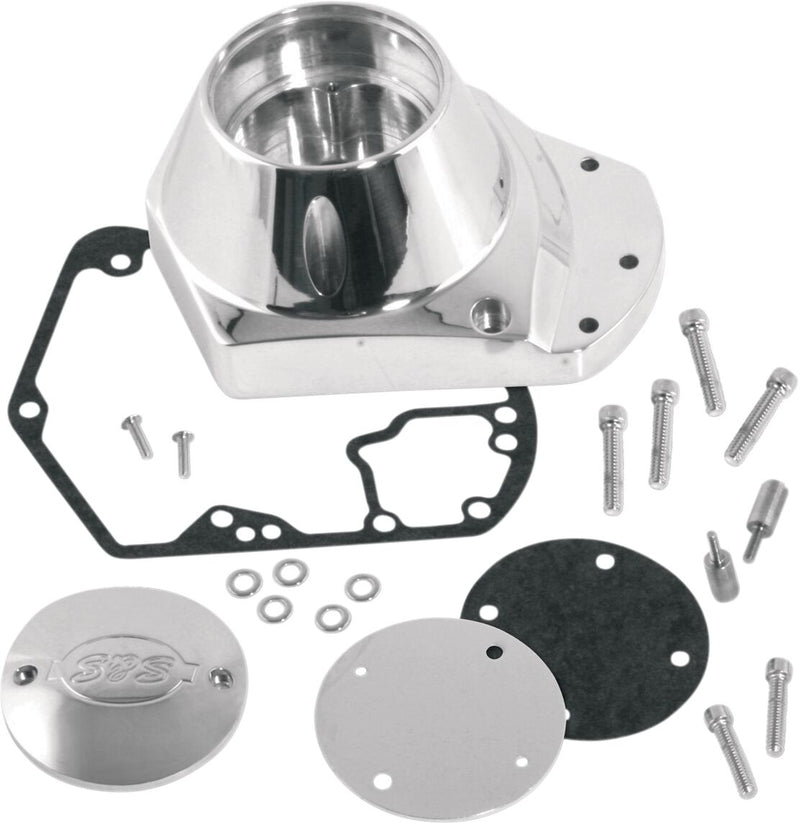S&S Cycle Billet Cam Cover Kit Polished Billet Aluminium