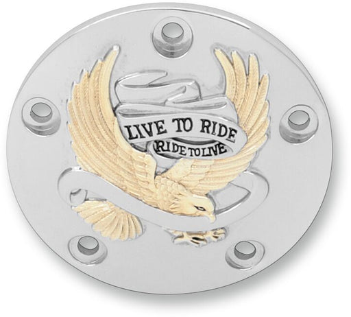 Drag Specialties Live To Ride Points Cover Black Chrome Aluminium