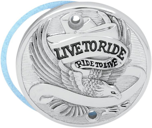Drag Specialties Live To Ride Points Cover Black Chrome Aluminium