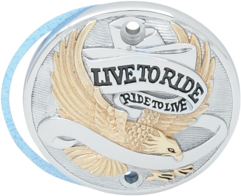Drag Specialties Live To Ride Points Cover Black Chrome Aluminium