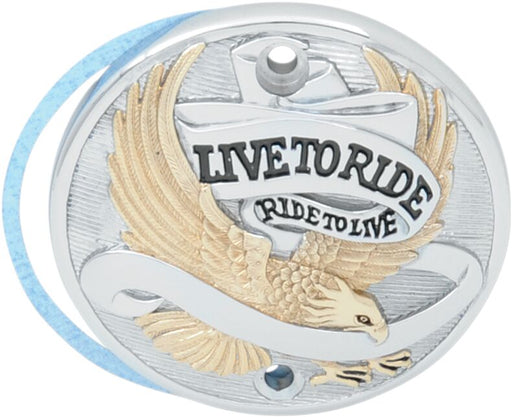 Drag Specialties Live To Ride Points Cover Black Chrome Aluminium
