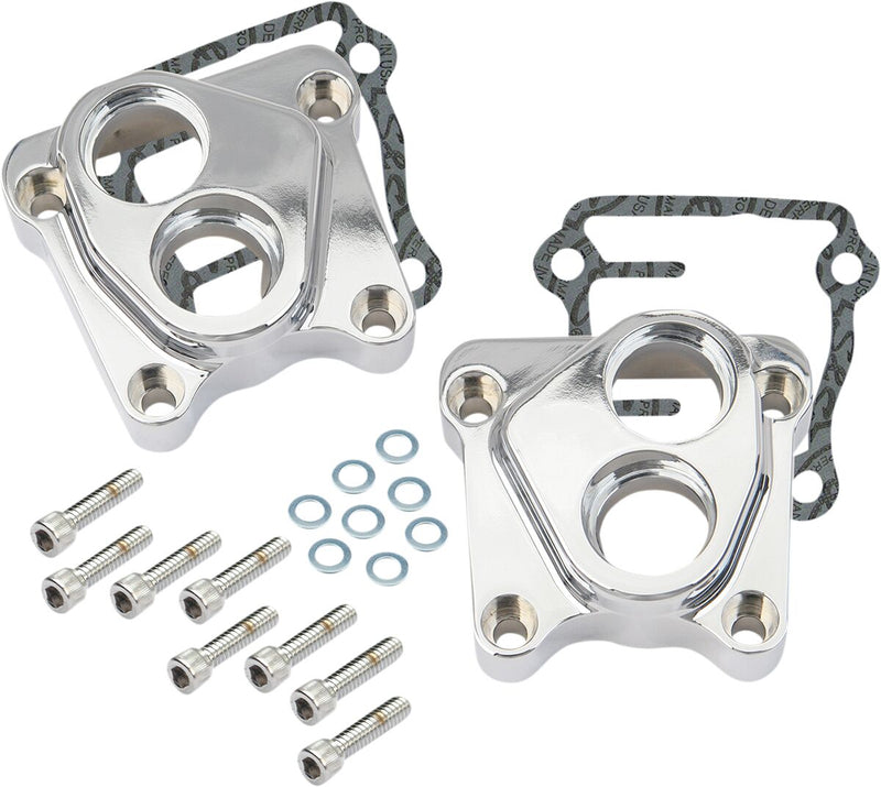 S&S Cycle Billet Tappet Covers Chrome 6061 T-6 Aluminium Pair #106-3883