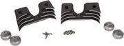 Drag Specialties Spark Plug/Head Bolt Cover Black Finned Aluminium Kit
