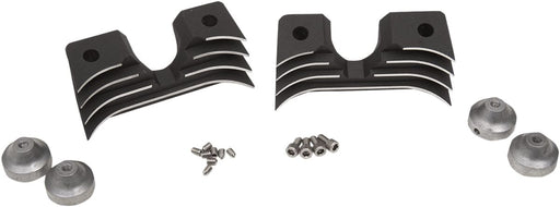 Drag Specialties Spark Plug/Head Bolt Cover Black Finned Aluminium Kit