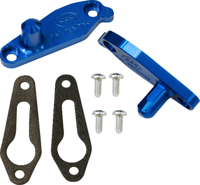 S&S Cycle Dual Spray Piston Cooling Jet Kit for 2017-2025 Harley-Davidson Aluminium Anodised 6061 T-6 Aluminium Billet