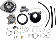 S&S Cycle Super E Carburetor with Stealth Air Cleaner Kit for 1984-1999 Harley-Davidson Carburetor w/Stealth Air Cleaner Chrome Silver #110-0145
