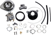 S&S Cycle Super E Carburetor with Stealth Air Cleaner Kit for 1999-2006 Harley-Davidson Carburetor w/Stealth Air Cleaner Chrome Silver #110-0149