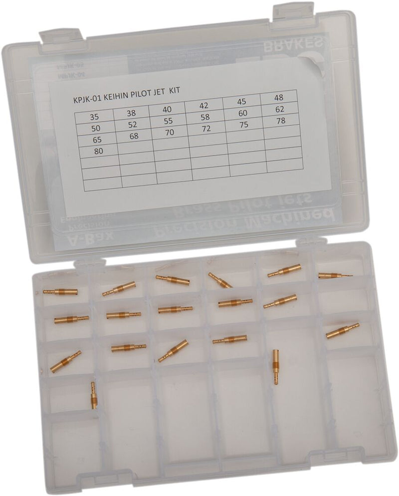 EBC Dealer Pilot Jet Kit Keihin N424-21 Clear Gold Brass