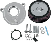 Arlen Ness Big Suckerâ€žÂ¢ Air Filter Kit Accepts 8" Round Aftermarket Covers Only #18-507