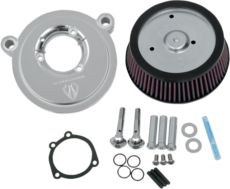 Arlen Ness Big Suckerâ€žÂ¢ Air Filter Kit Accepts 8" Round Aftermarket Covers Only #18-507