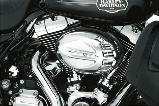 Kuryakyn Scarab Air Cleaner Cover In Chrome For Harley-Davidson Touring, Softail & Dyna Motorcycles