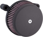 Arlen Ness Wrinkle Black Stage I Big Sucker Performance Air Cleaner Kit w/Standard Filter for Various Various Harley-Davidson Motorcycles (See Fitment List)