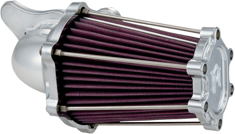 Performance Machine Fast Air Intake Cleaner - Each, Aluminum - Chrome for Harley-Davidson Touring, Softail, Dyna & FXR 1993-2017