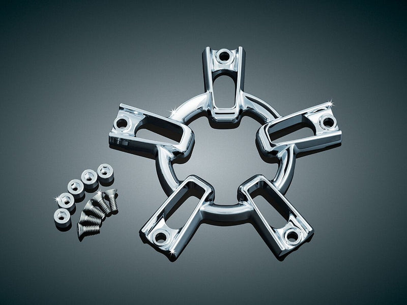 Kuryakyn Co-Ax Update Kit In Chrome For Kuryakyn Mach 2 Or Mach 2 Co-Ax Air Cleaners #KUR9547