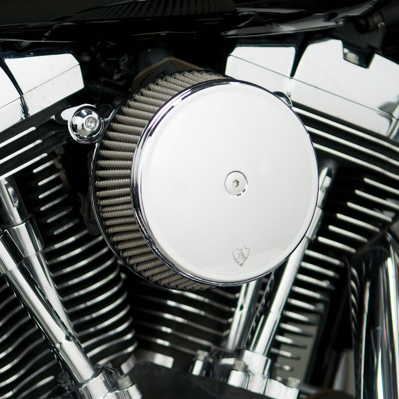 Arlen Ness Big Sucker Stage 1 Air Filter Kit w/Chrome Steel Cover for 1991-2022 Harley-Davidson Sportster Motorcycles