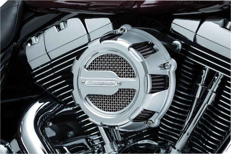 Kuryakyn ECE Compliant Crusher Maverick Air Cleaner In Chrome For Harley-Davidson 2007-2016 Motorcycles #9654