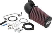 K & N Aircharger® Intake System with Mandrel-Bent Aluminium Intake Tube Kit for 2004-2022 Harley-Davidson Intake Kit Black