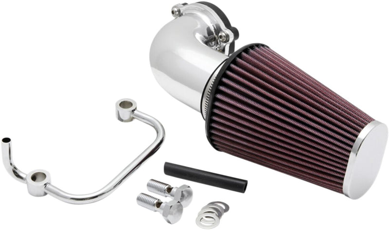 K & N Aircharger® Intake System with Mandrel-Bent Aluminium Intake Tube Kit for 2004-2022 Harley-Davidson Intake Kit Chrome Silver #57-1126P