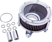 Trask Polished Assault Charge High-Flow Air Cleaner for Various Various Harley-Davidson Motorcycles (See Fitment List) #TM-1020CH