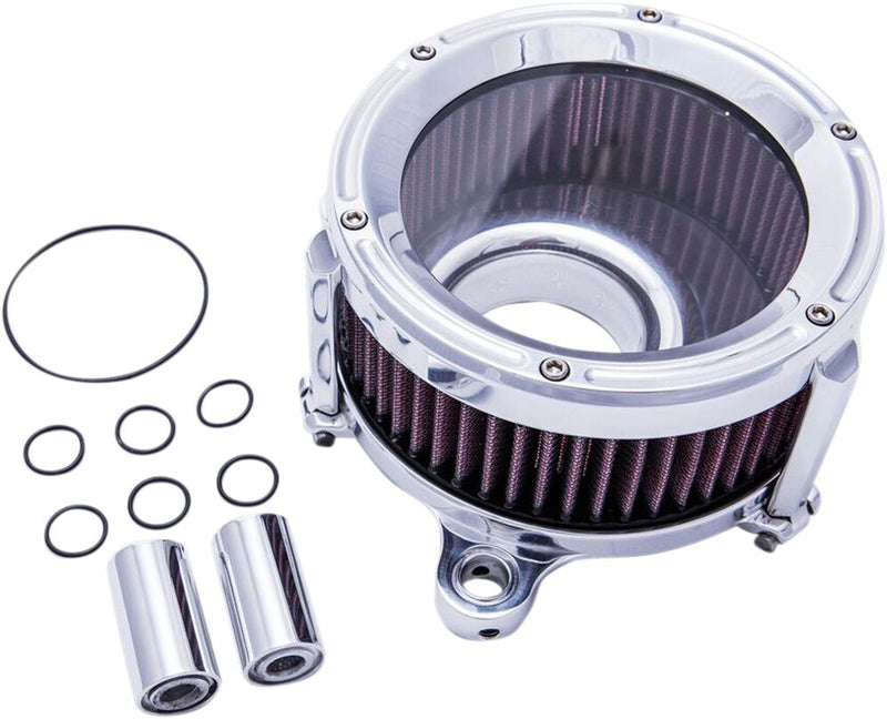 Trask Polished Assault Charge High-Flow Air Cleaner for Various Various Harley-Davidson Motorcycles (See Fitment List) #TM-1021CH