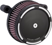 Arlen Ness Black Big Sucker Stage 1 Air Filter Kit w/Slot Track Cover for 1999-2002 Harley-Davidson Touring Motorcycles