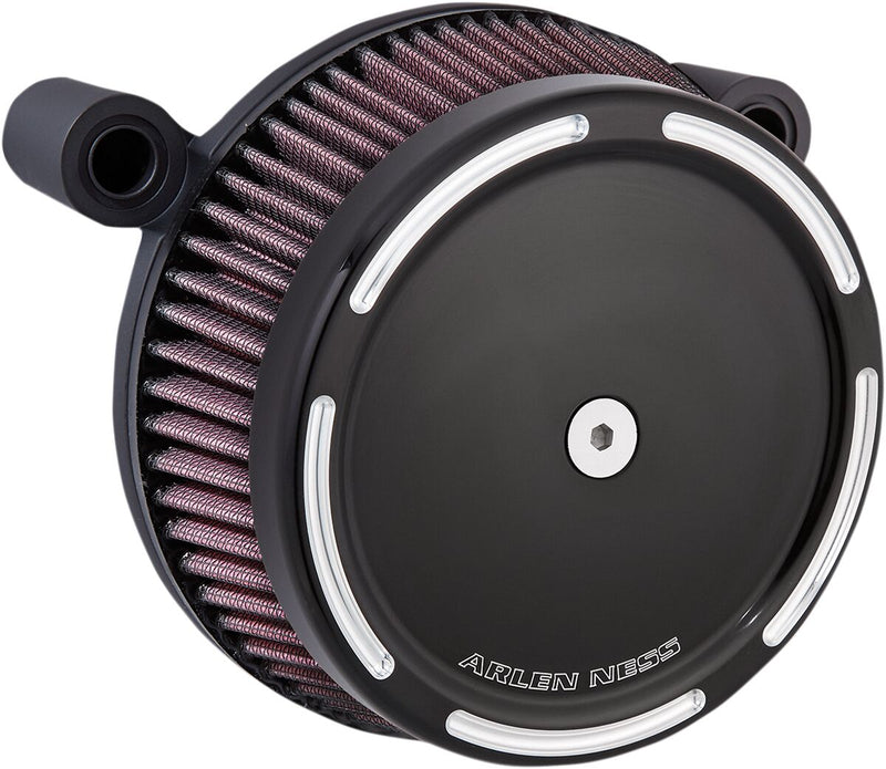 Arlen Ness Big Sucker™ Stage I Air Filter Kit - CNC Billet Aluminum, Each - Black / Gloss for Harley-Davidson Touring 1999-2001