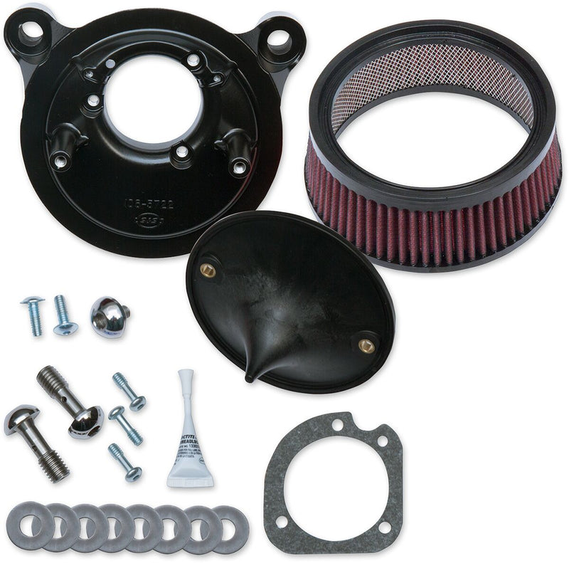 S&S Cycle Stealth Air Cleaner Kit w/o Cover for Various Various Harley-Davidson Motorcycles (See Fitment List)