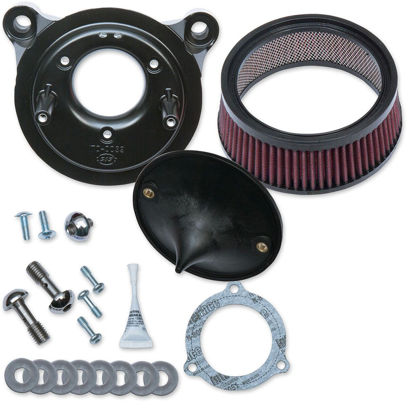 S&S Cycle Stealth Air Cleaner Kit w/o Cover for Various Various Harley-Davidson Motorcycles (See Fitment List)