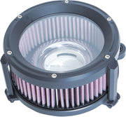 Trask Black Assault Charge High-Flow Air Cleaner for Various Various Harley-Davidson Motorcycles (See Fitment List) #TM-1020BK