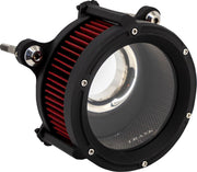 Trask Black Assault Charge High-Flow Air Cleaner for Various Various Harley-Davidson Motorcycles (See Fitment List) #TM-1023BK