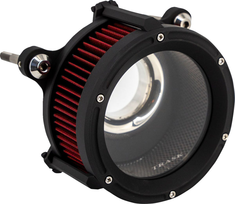 Trask Black Assault Charge High-Flow Air Cleaner for Various Various Harley-Davidson Motorcycles (See Fitment List)