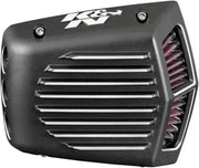 K & N Street Metal Air Intake Kit for 2011-2013, 2015-2026 Harley-Davidson Intake System Black Aluminium #RK-3955
