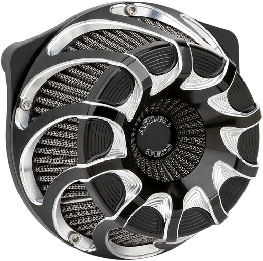 Arlen Ness Black Inverted Series Drift Air Cleaner Kit for Various Various Harley-Davidson Motorcycles (See Fitment List) #18-983