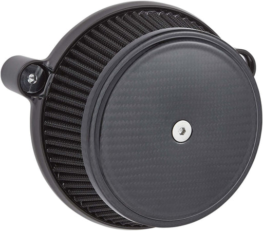 Arlen Ness Black Big Sucker Stage 1 Knuckle Air Filter Kit w/Standard Air Filter & Billet Cover for Various Various Harley-Davidson Motorcycles (See Fitment List) #18-394