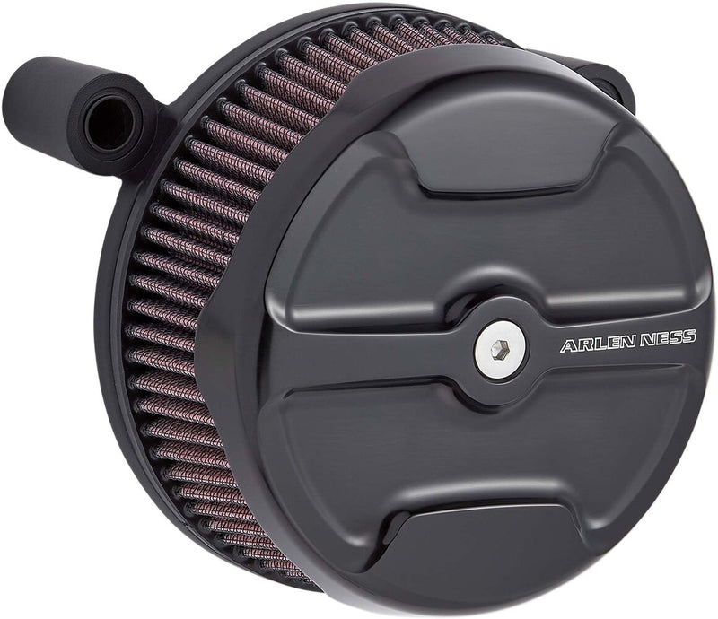 Arlen Ness Black Knuckle Big Sucker Stage 1 Air Cleaner w/Standard Air Filter for Various Various Harley-Davidson Motorcycles (See Fitment List) #18-750
